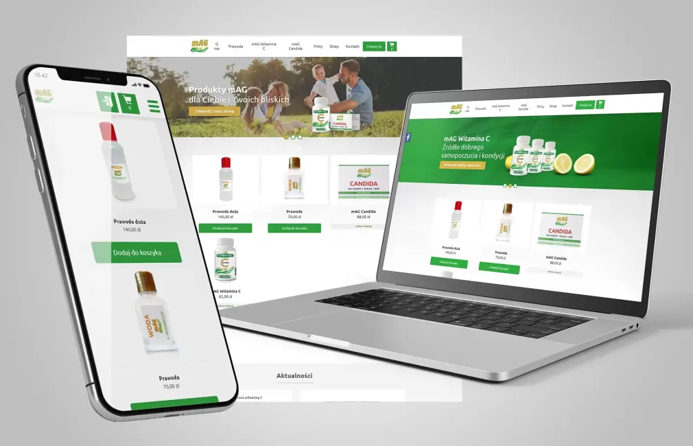 Budowa sklepu internetowego z suplementami